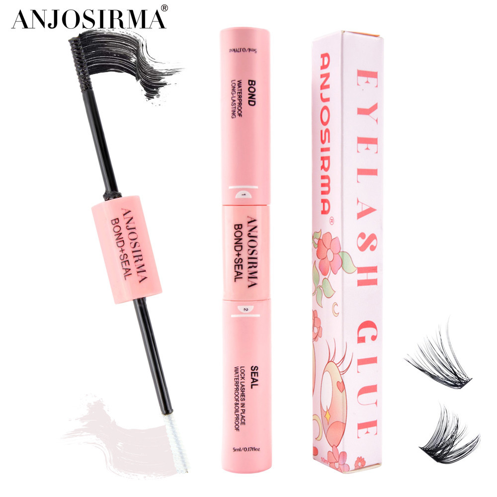 Anjosirma กาวติดขนตาปลอม แบบสองด้าน กันน้ํา สีดํา 5 มล.
