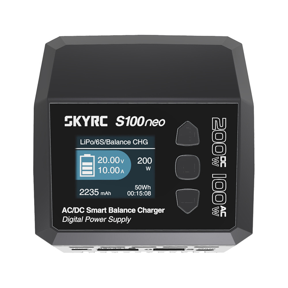 Skyrc ที่ชาร์จแบตเตอรี่อัจฉริยะ S100neo AC100W DC200W 12A LiPo สําหรับรถบังคับ
