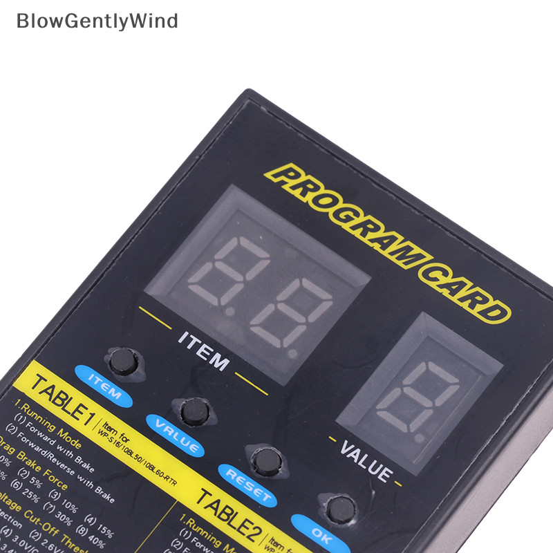 Blowgentlywind Hobbywing การ์ดโปรแกรม สําหรับ XERUN and EZRUN SC8 Brushless ESC QuicRun WP BGW