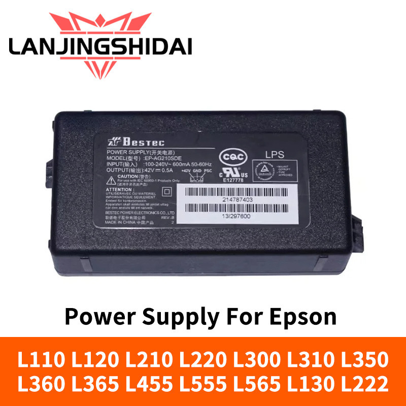 อะแดปเตอร์ชาร์จไฟสําหรับ Epson L110 L120 L210 L220 L300 L310 L350 L355 L360 L365 L455 L555 L565 L100 L132 L130 L222
