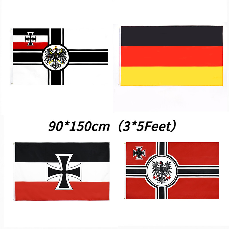 ธงชาติเยอรมนี ธงชาติ DK Reich/Prussia ธงแบนเนอร์ธงชาติเยอรมนี Germany Flag
