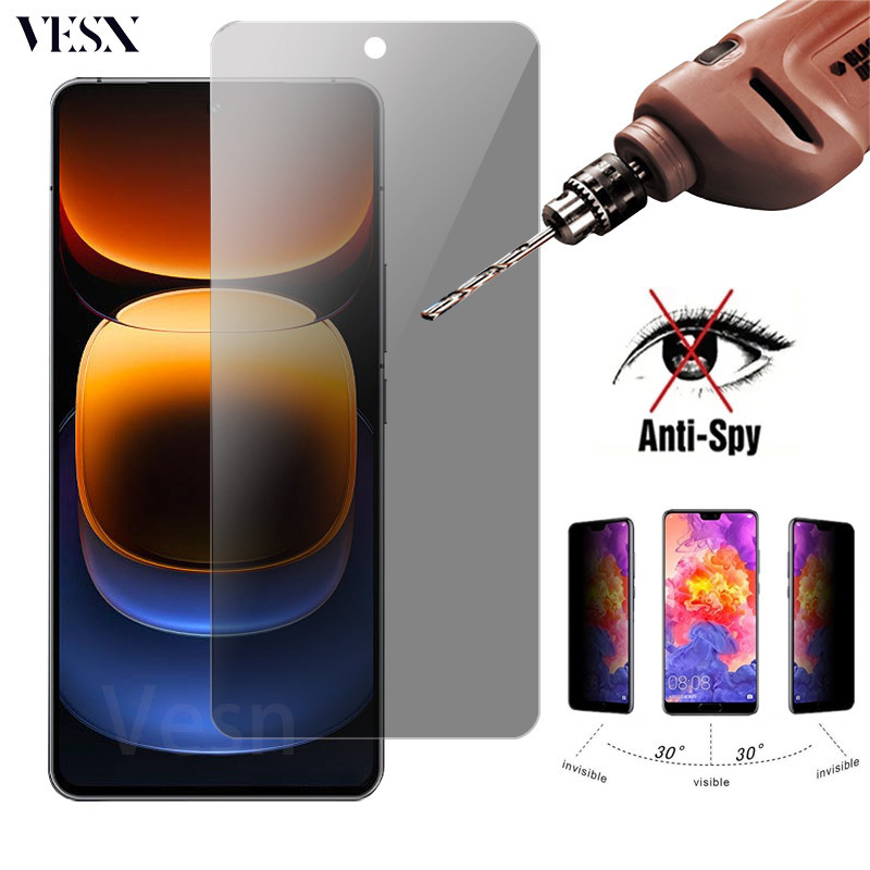 ฟิล์มกันแอบมอง ฟิล์มกันเสือก ฟิล์มกระจก VIVO iQOO 13 12 11 Z10 Z10x Z9 Turbo Z9x Z8 Z7 Neo 10 10R 9 