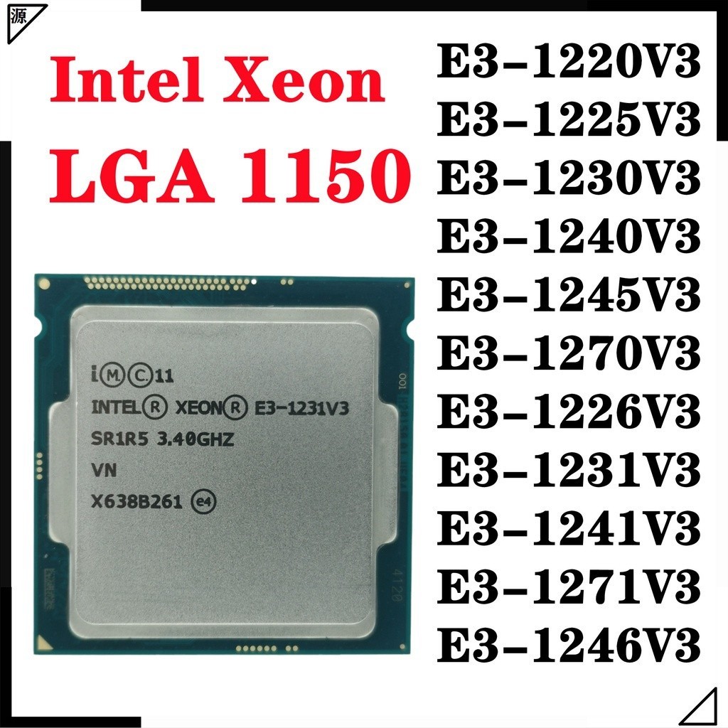 เมนบอร์ดโปรเซสเซอร์ Intel Xeon E3 1220v3 1225v3 1230v3 1231v3 1241v3 1271v3 LGA 1150 pin H81 B85 Z97 รองรับ cpu 1150