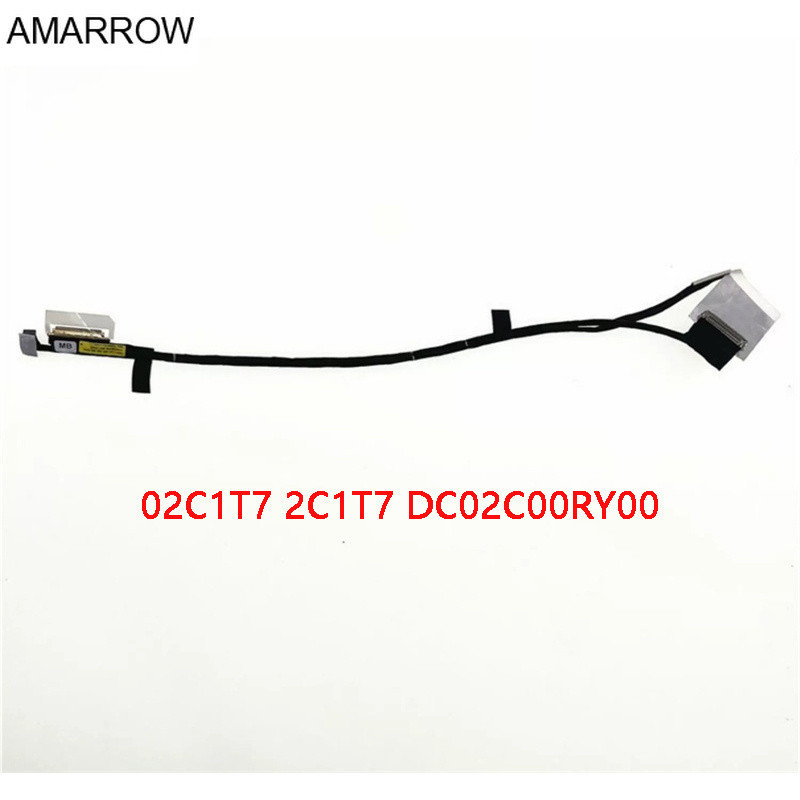 สายเคเบิลหน้าจอแล็ปท็อป LCD LCD LCD สําหรับ DELL Alienware M17 R3 M17 R4 FDQ71 360Hz 02C1T7 2C1T7 DC