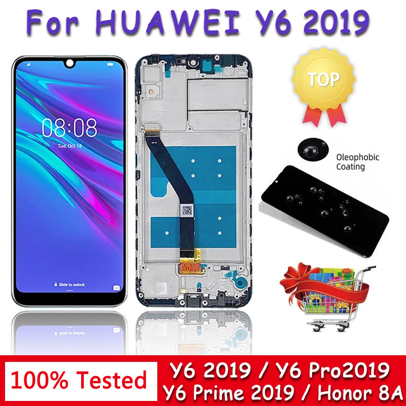 6.09 ทดสอบสําหรับ Huawei Y6 2019 MRD-LX1F LX1 จอแสดงผล LCD Touch Screen Digitizer สําหรับ Huawei Y6 