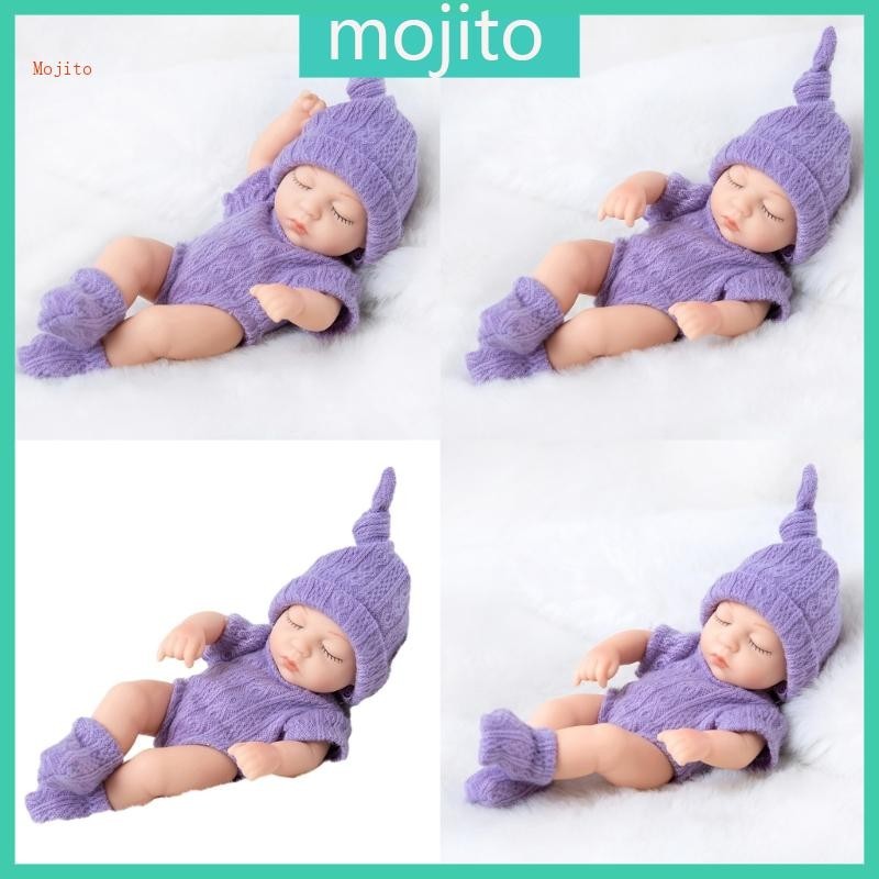 Mojito ตุ๊กตาเด็กทารกแรกเกิด แบบซิลิโคน แฮนด์เมด 7 นิ้ว