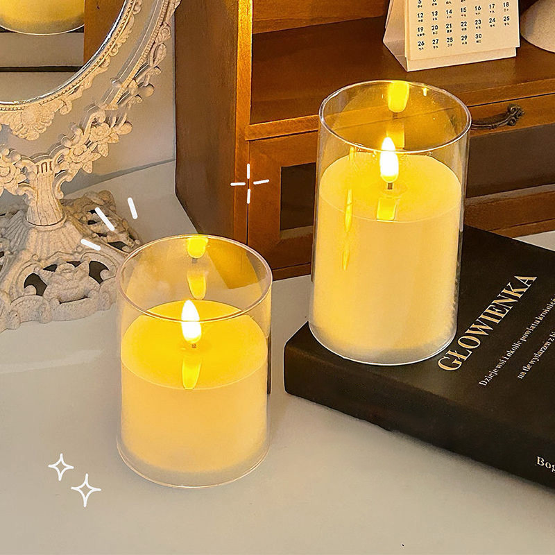 โคมไฟเทียนจําลอง LED สไตล์โรแมนติก สําหรับตกแต่งบ้าน ไฟแต่งห้อง หลอดไฟ led โคมไฟ - รูปที่ 3