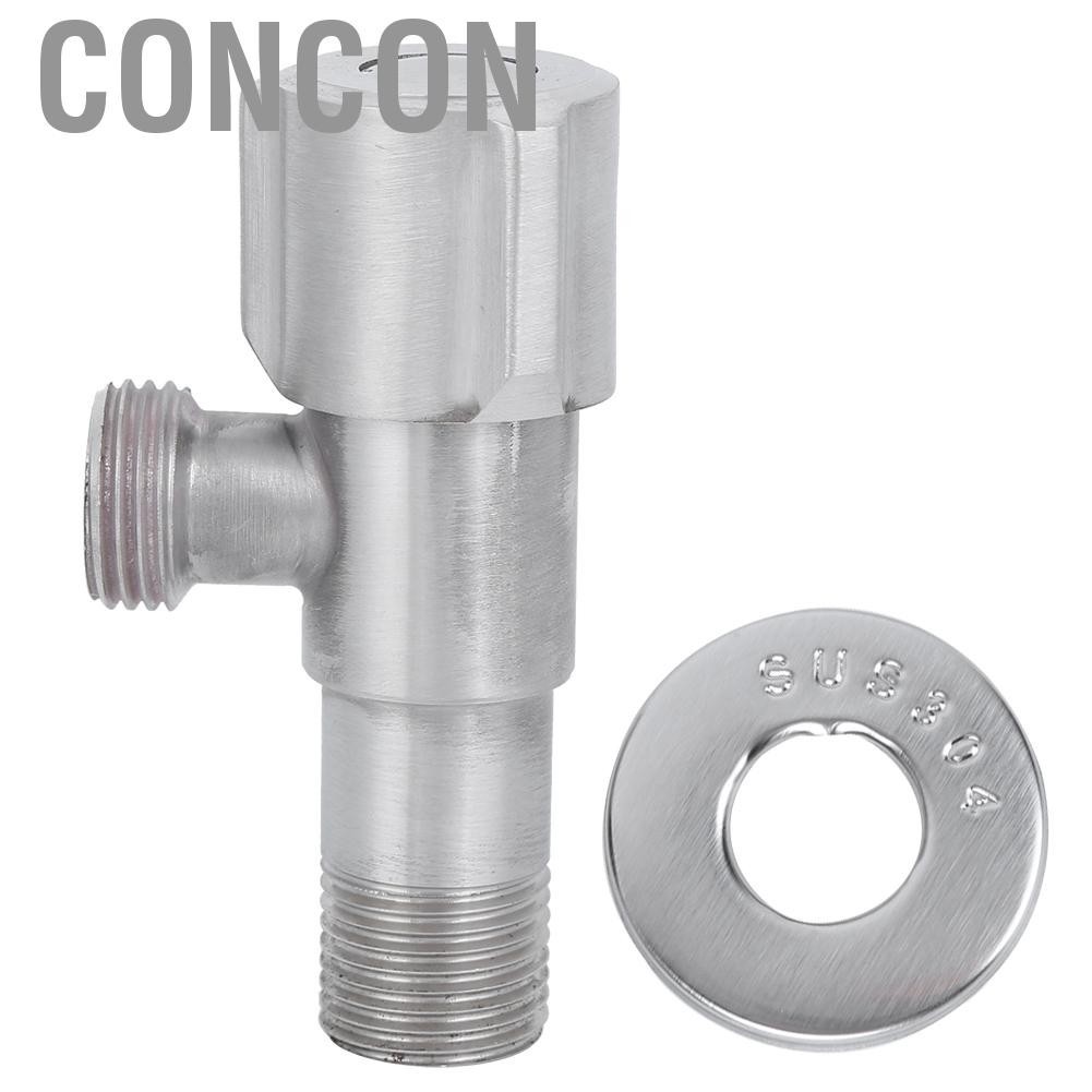 Concon /2in Thread Stainless Steel Hot Cold Stop Valve Angle Kitchen Basin T Us