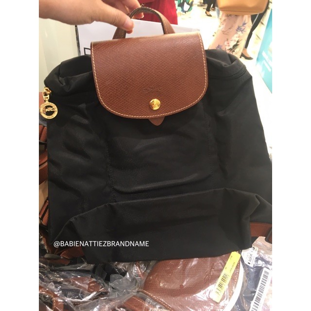 กระเป๋าเป้ใบใหญ่ 💥BEST SELLER 💥(แท้100%จากKingPower)LONGCHAMP Le Pliage / Back pack (เป้สีดำ) (กรุณา