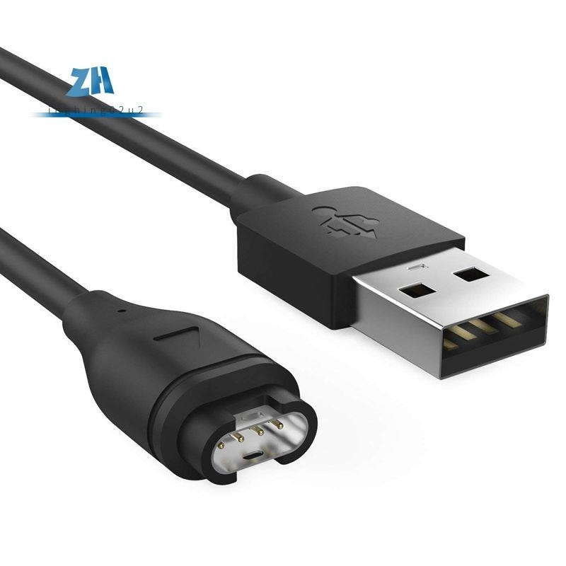 สายชาร์จซิงค์ข้อมูล USB สีดํา สําหรับนาฬิกา Garmin Fenix 5 5S 5X Forerunner 935 Quatix 5 Quatix 5 Sapphire Vivoactive 3