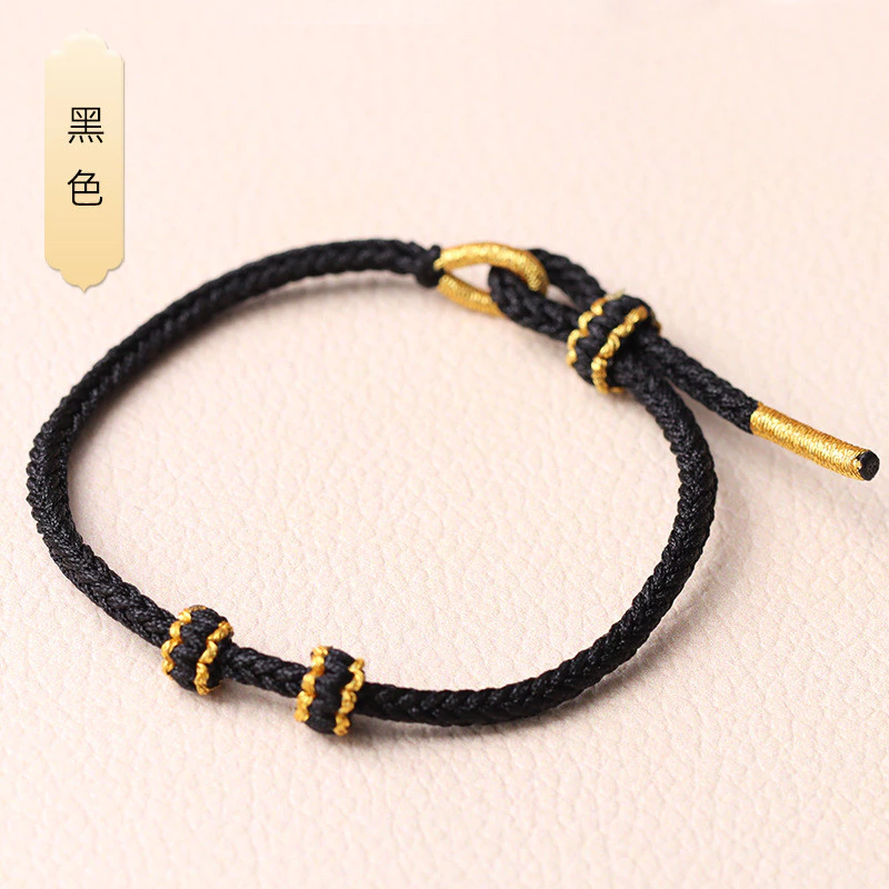 สร้อยข้อมือลูกปัดสีแดง DIY ประดับหยก thumbnail 8