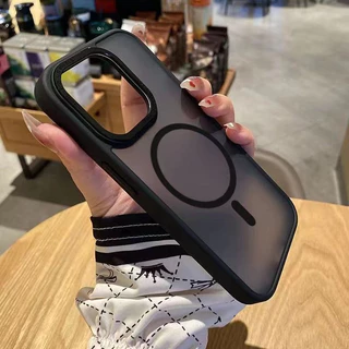 เคสผิวด้าน ชาร์ได้ Magnetic เคสสำหรับ iPhone 16 16e 16Promax 17e 15 14 13 12 11 Pro max Plus Max 15Promax 14Promax 006