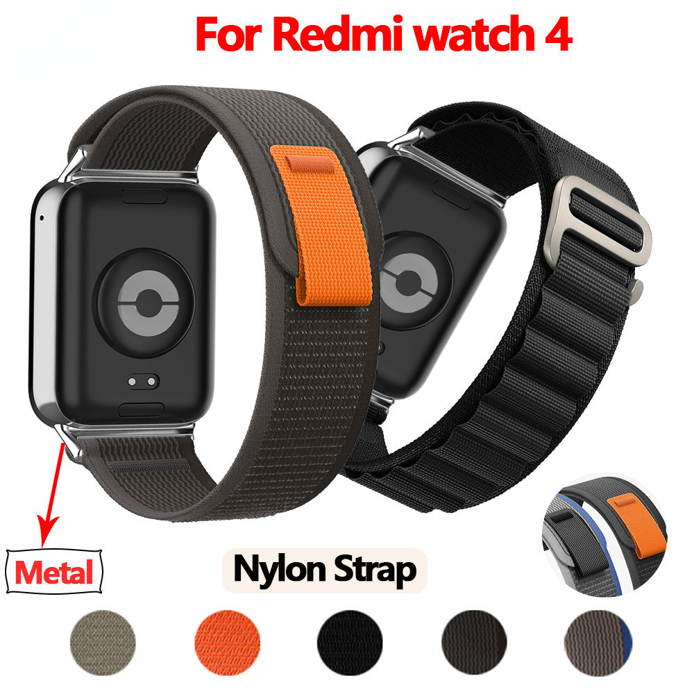 สายนาฬิกาข้อมือไนล่อน ปลดเร็ว ปรับได้ แบบเปลี่ยน สําหรับ Redmi Watch 4 Xiaomi Mi Band 8Pro