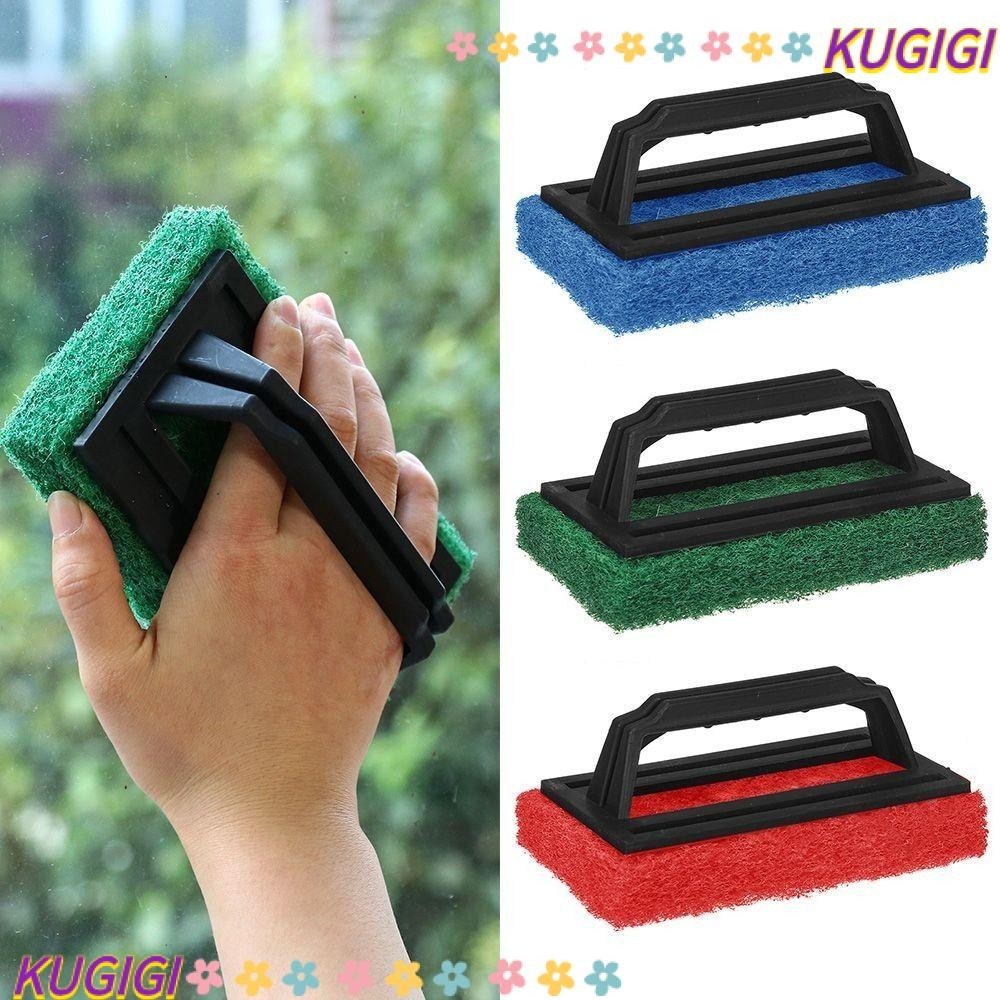 Kugigi แปรงฟองน้ํา พลาสติก กําจัดคราบ ทําความสะอาดสระว่ายน้ํา ขัดอเนกประสงค์ พร้อมด้ามจับ เครื่องมือทําความสะอาด