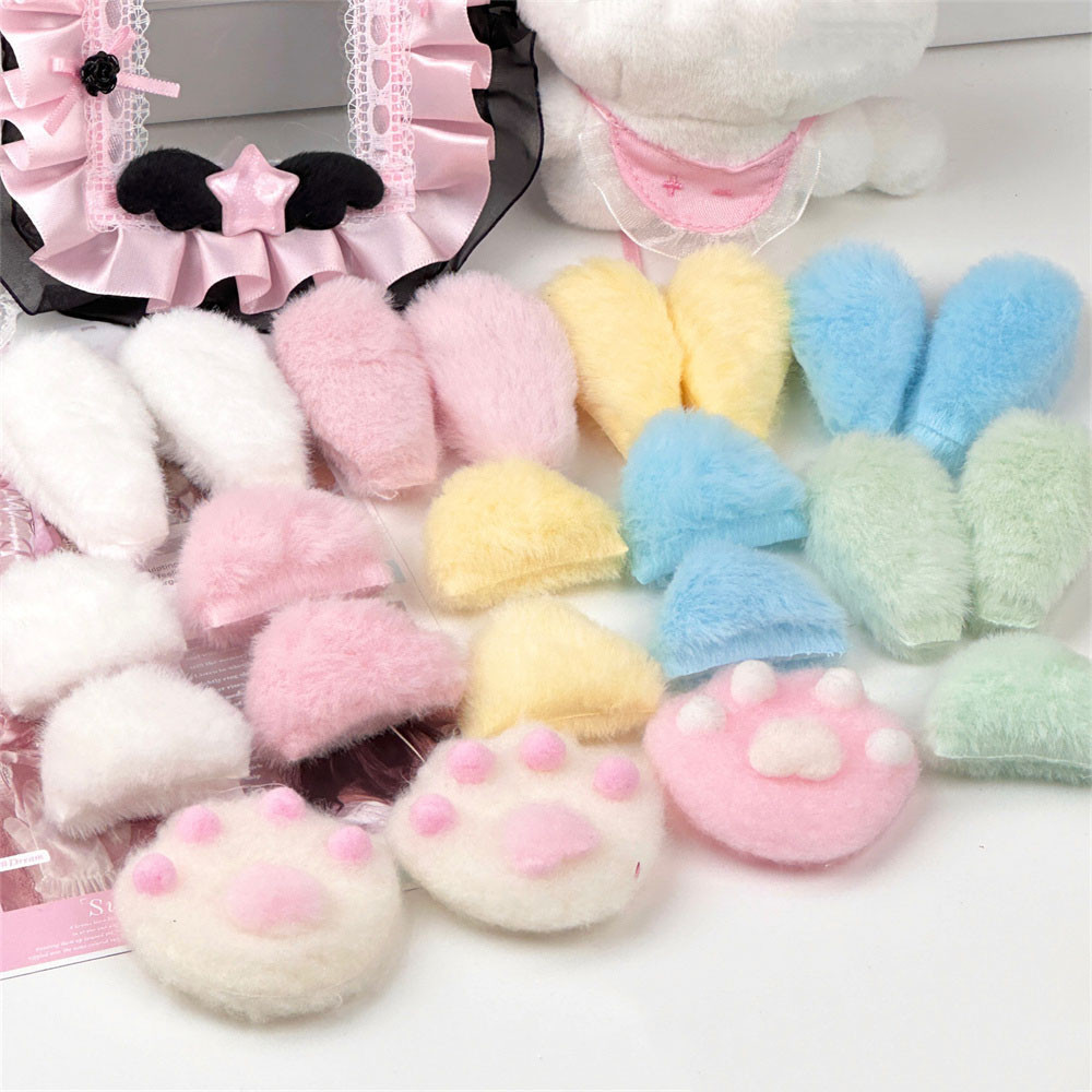 10 ชิ้น มินิ น่ารัก ตุ๊กตา หู การ์ด วัสดุ ของขวัญ บรรจุภัณฑ์ ตกแต่ง แฮนด์เมด DIY