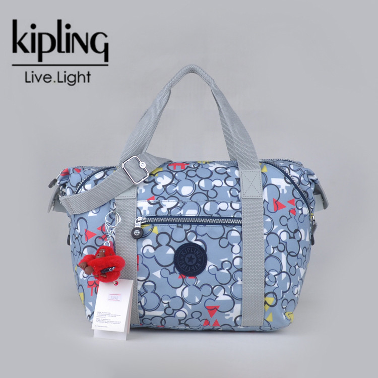 Kipling ขายดี ขายดี ผู้หญิง สไตล์หวาน แบบพกพา กระเป๋าสะพายข้าง กระเป๋าเดินทาง คุณภาพสูง