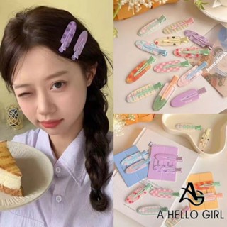 A HELLO GIRL กิ๊บติดผม ลายน้ําผลไม้น่ารัก ไร้รอยต่อ สําหรับผ…