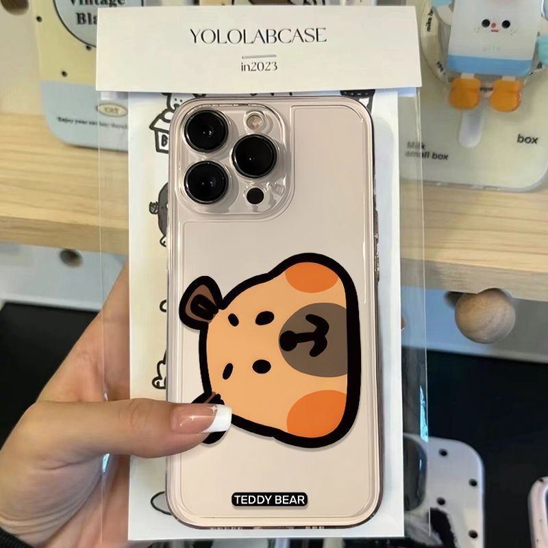 น่ารักหัวกระรอกโปร่งใสเคสโทรศัพท์อวกาศเหมาะสําหรับ Apple IPHONE 15 14 13 12 11promax/pro XSMAX/XR/X/