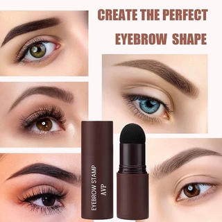 P.two.p Eyebrow Stencil Kit One Step Stamp Shaping Kit Waterproof Brow Stamp Long Lasting Eyebrow Stamp Hairline Shadow Powder Stick