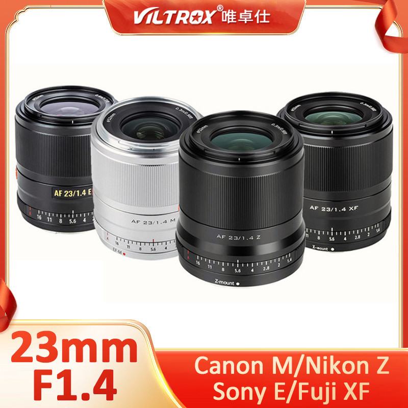 Viltrox 23mm F1.4 APS-C เลนส์กล้องมุมกว้าง โฟกัสอัตโนมัติ สําหรับ Sony E A7C A7 II Fuji XF XT5 XT1 Nikon Z Z6 Z9 Z8 Canon EOS M M50 M10