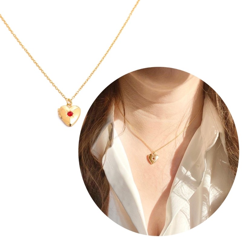 BDW Multifuntional โลหะ Birthstone คอเครื่องประดับเหมาะสําหรับชุดตกแต่ง