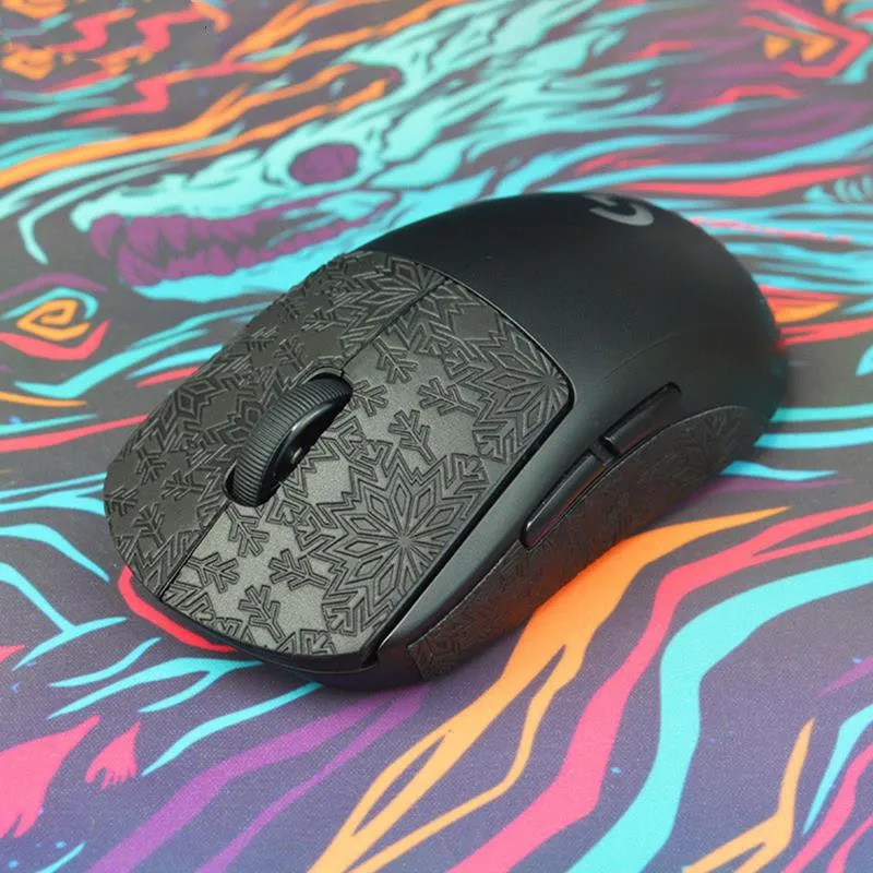 Mouse Grip เทปสเก็ต DIY สติกเกอร์ทําด้วยมือลื่น Lizard Skin ดูดเหงื่อสําหรับ Logitech G Pro X Superlight GPW ไร้สายไม่มีเมาส์