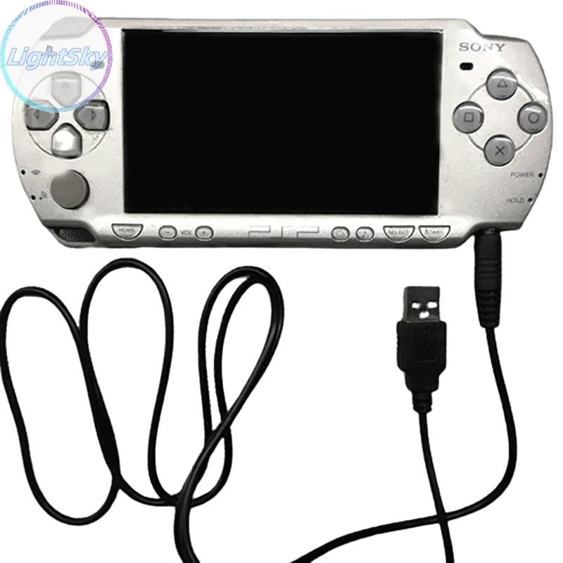 Lightsky 5V USB สายชาร์จสําหรับ PSP 1000 2000 3000 สายชาร์จ DC4.0 พอร์ตปลั๊กสายชาร์จสายไฟสีดํา TH
