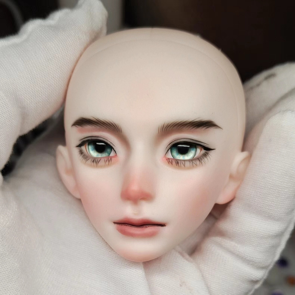 หัวแต่งหน้าตุ๊กตาชายขนาด 1/6 ใหม่ ผลิตภัณฑ์สำเร็จรูป หัวแต่งหน้าที่ทาสีด้วยมือเหมือนจริง