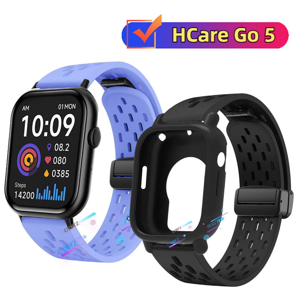 Hcare Go 5 case ปกป้องหน้าจอ HCare Go5 strap สายไนลอนสําหรับ HCare Go 5 strap สายรัดข้อมือกีฬา