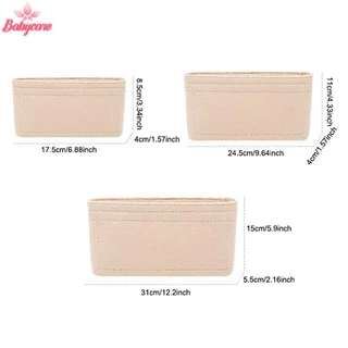 BYCE> 1PC Felt ใส่กระเป๋า,แต่งหน้า, Liner Perfect สําหรับกระเป๋าถือผู้หญิงสําหรับและกระเป๋าเครื่องสําอางใหม่