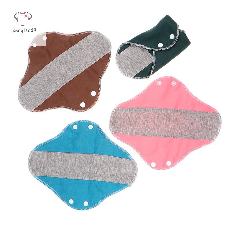 Pengtao09 แผ่นผ้าบางผ้าฝ้ายนุ่มล้างทําความสะอาดได้ Feminine Panty Liners ผ้าอนามัยผ้าเช็ดปากทุกวันนํ