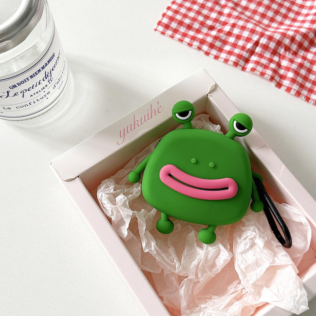 เคสกบการ์ตูนน่ารัก สําหรับ Samsung Galaxy Buds FE/2 Pro/2/Live/Pro พร้อมพวงกุญแจ