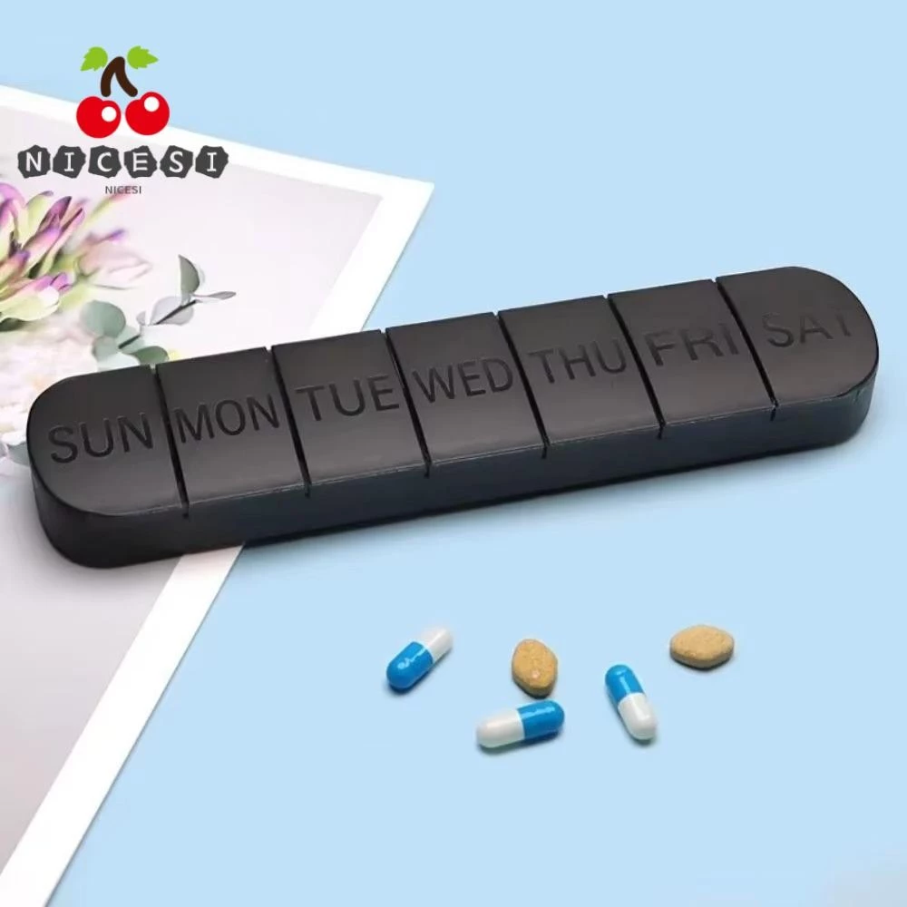 Nicesi รายสัปดาห์ยา,มินิแบบพกพายา Dispense Pill, 7 กริดกล่องยาขนาดใหญ่ความจุแท็บเล็ตคอนเทนเนอร์ยา Organizer