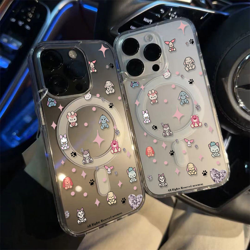 แม่เหล็ก เคสใสกันกระแทก เคสสําหรับไอโฟน 11 เคสชาร์ได้ สำหรับ IPhone 17 16 15 14 13 12 11 PRO MAX 16 15 8 7 Plus X/XS XR - รูปที่ 2