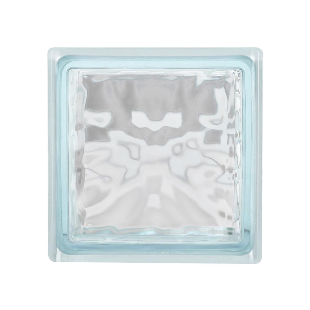 อิฐแก้ว 19X19X8 ซม. ช้างแก้ว พริ้วแก้ว NEXT สีใส