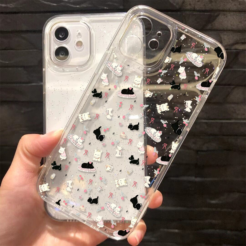 💕Violet💕ส่งจากไทย เคสโทรศัพท์มือถือนิ่ม เคสไอโฟน  สําหรับ iPhone 11 7PLUS 8PLUS 16 15 14 13 12 11Promax 7 Plus XR XSMax - รูปที่ 5