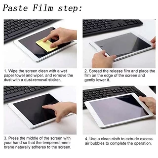 ฟิล์มกระจกนิรภัย HD ใส สำหรับ iPad รุ่น Gen 5/6/7/8/9/10, Air 1/2/3/4/5/6, Mini 1/2/3/4/5/6/7