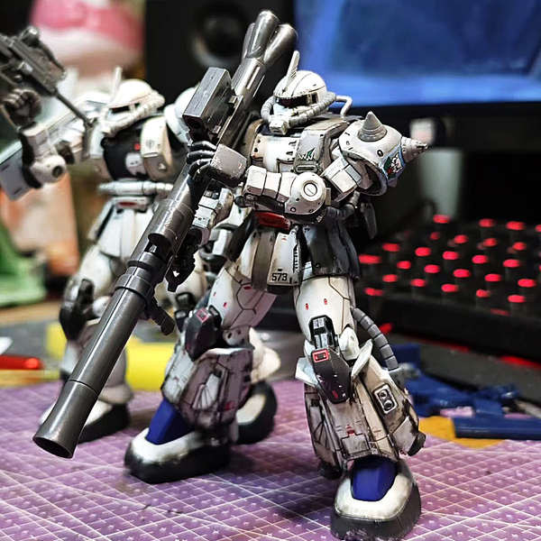 mg virtue hg 00 Aesthetic พลังจิต GTO White Wolf Zaku Gundam Matsunaga Star รุ่น HG ประกอบมือของเล่น