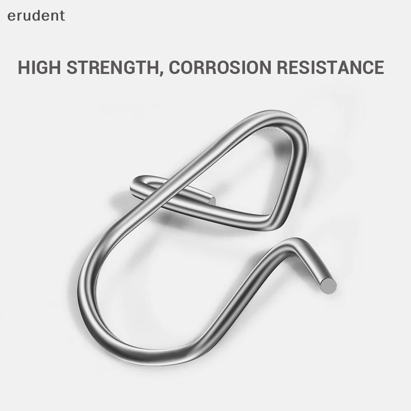 Erudent 100 ชิ้นคลิปตกปลา Fast Crankbait Snaps เหยื่อตกปลาตัวเชื่อมต่อตกปลาน้ําเค็ม Duo ล็อคล่อสแตนเลสใหม่