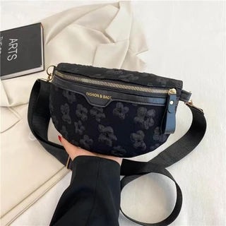 【พร้อมส่ง】Miss Bag Fashion กระเป๋าคาดอก กระเป๋าสะพายไหล่ ผ้าออกซ์ฟอร์ด