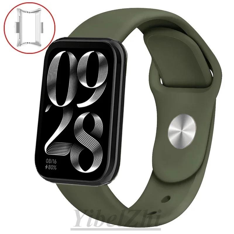 สายรัดซิลิโคนสําหรับ Mi Band Xiaomi Smart Band 8 9 Pro สร้อยข้อมือกีฬาเข็มขัดเปลี่ยนสร้อยข้อมือ Smartwatch สายนาฬิกา Xiaomi Mi Band 8pro เข็มขัด - รูปที่ 3