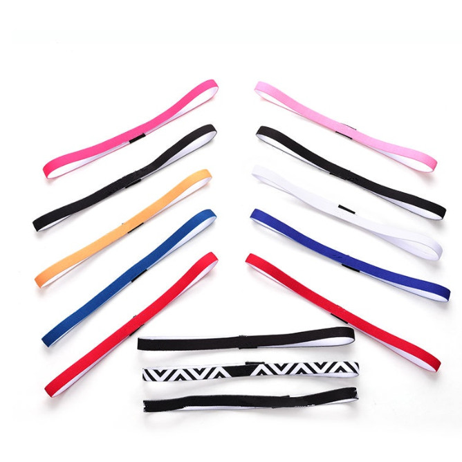 ใหม่ ที่คาดผมกันลื่น 16 มม. วิ่ง ยิม ฟิตเนส ออกกําลังกาย โยคะ กีฬา ที่คาดผมสีสันสดใส - รูปที่ 7