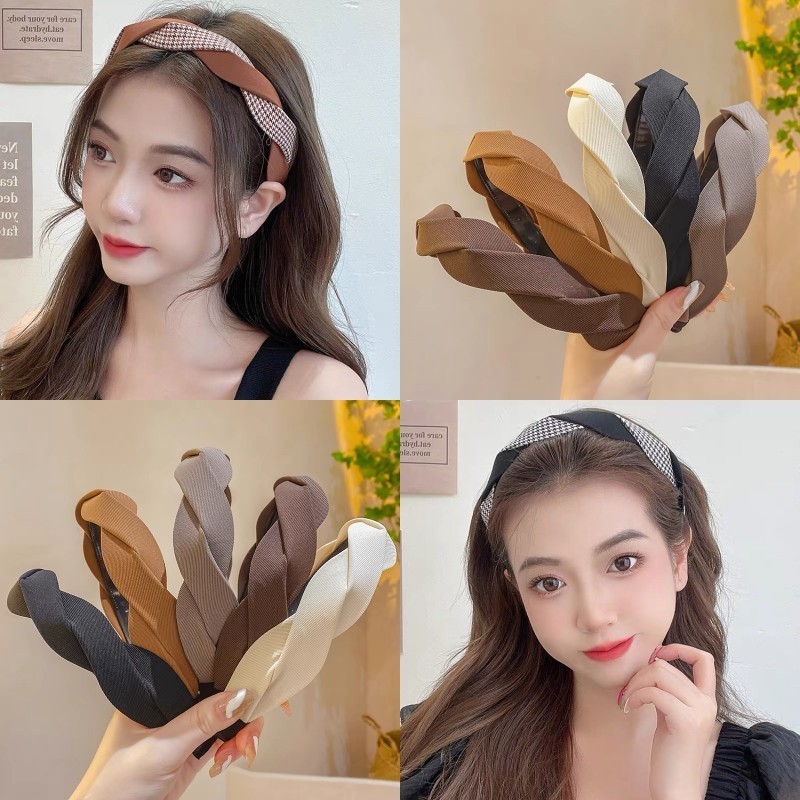 ที่คาดผม แบบเกลียว สีขาว เข้ากับทุกการแต่งกาย ระดับไฮเอนด์ แฟชั่นฤดูร้อน สําหรับผู้หญิง
