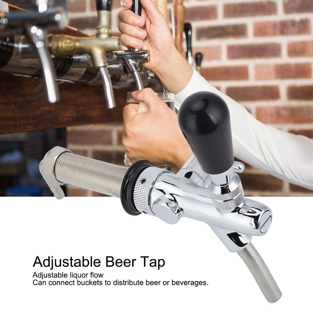 SN8 G5/8in ด้ายยาวปรับร่างก๊อกน้ำเบียร์ Tap Dispenser ไวน์เครื่องมือ Home Brewing อุปกรณ์เสริม