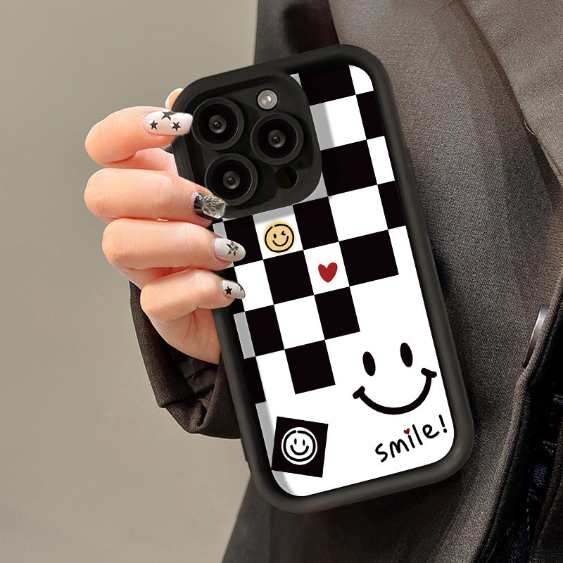 COD เคส OPPO A15 A16 A74 A17K A17 A57 A54 A92 A53 A16K A16E A15S Reno 6 5F Smile กันกระแทกป้องกันกล้อง