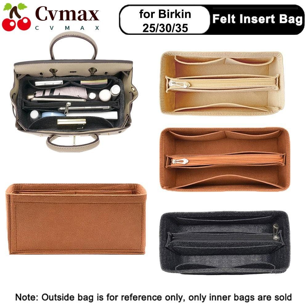 Cvmax กระเป๋าถือ กระเป๋าเดินทาง หลายช่อง แบบพกพา สําหรับ Birkin25 30 35
