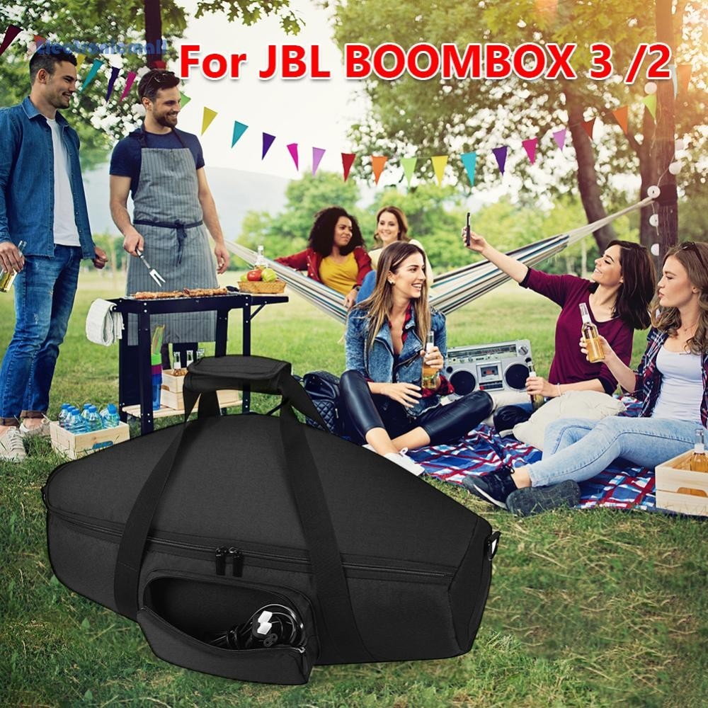[ElectronicMall01.th] กระเป๋าเคสสะพายไหล่ กันน้ํา แบบพกพา สําหรับ JBL BOOMBOX 3 BOOMBOX 2