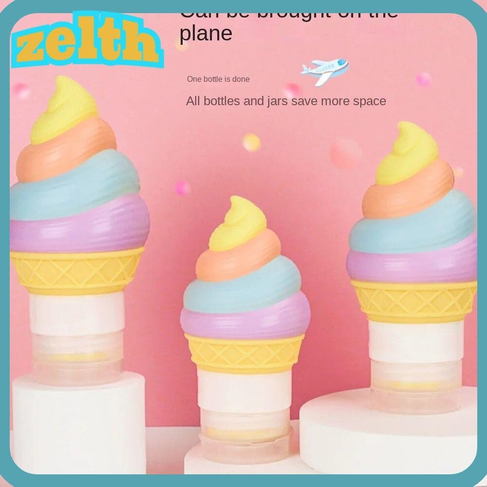 Zelth ขวดบีบซิลิโคน ขนาดเล็ก แบบพกพา เติมได้ สําหรับเดินทาง