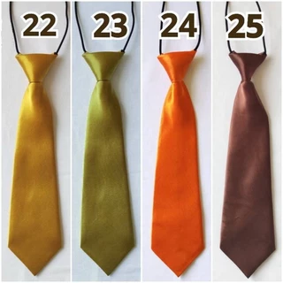 Bas2015- Bas-ไทท์ เนคไทท์สำเร็จเด็กชายสีพื้นแบบเงา มีหลายสี สายยืดได้เยอะ (ส่วนที่กว้างสุด6.25xยาว28ซม.) ใช้กับชุดไซส...