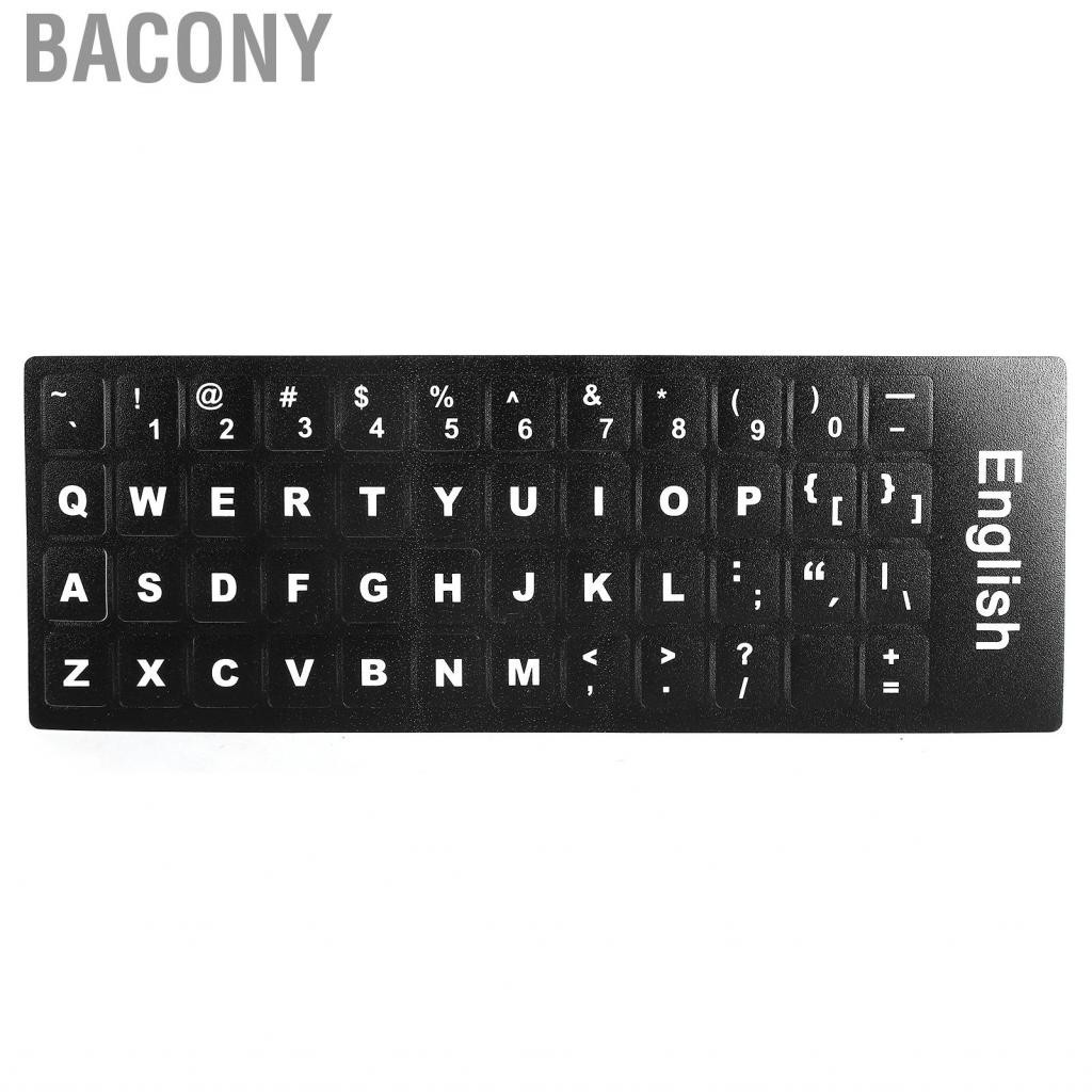 Bacony Computer English Keyboard Sticker Replacement For Desktop PC